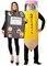 Composition Notebook & Pencil Couples Halloween Costume, Adult One Size